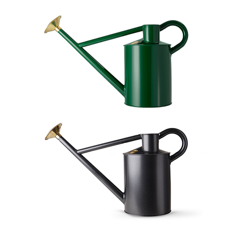 Haws The Bearwood Brook Watering Can (2 Gallon) grey and green