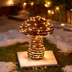 Beautiful Christmas AmberGlow Mushroom