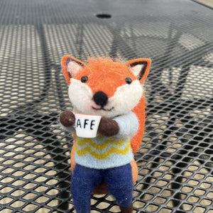 Beautiful Christmas Cosy Cappuccino Fox