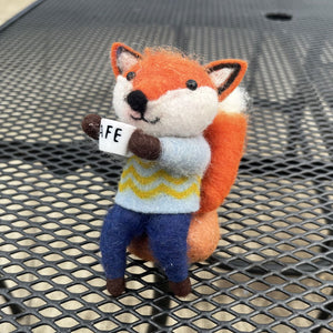 Beautiful Christmas Cosy Cappuccino Fox
