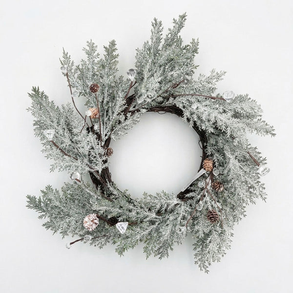 Beautiful Christmas Diamond Frost Wreath