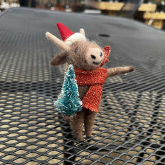 Beautiful Christmas Jolly Little Highland Cow