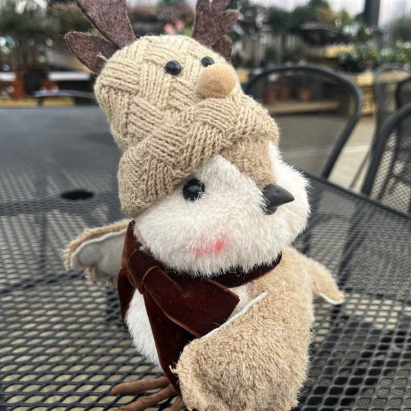 Beautiful Christmas Reindeer Beanie Winter Bird
