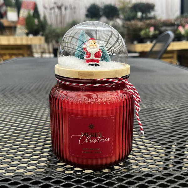 Beautiful Christmas Santa's Snow Globe Scented Candle (Assorted Designs)
