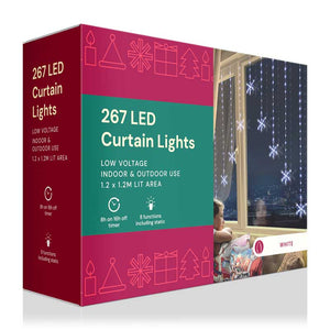 Beautiful Christmas Snowflake Curtain Lights