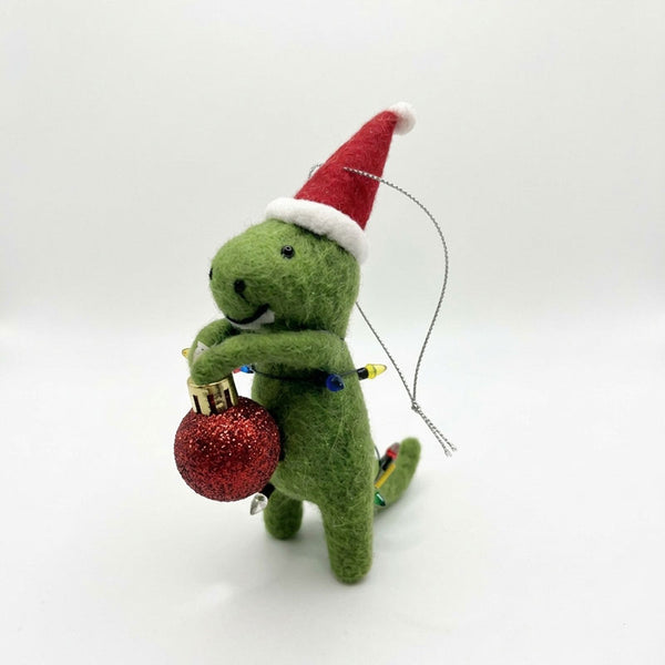 Beautiful Christmas Santa Saurus