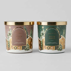 Beautiful Christmas Winter Graden Candle (Assorted Designs)