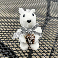 Beautiful Christmas Winter Pinecone Polar Bear