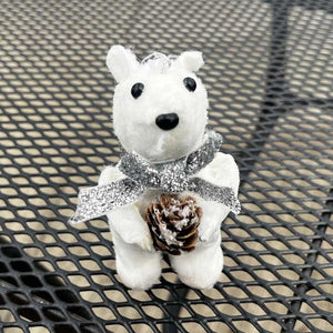 Beautiful Christmas Winter Pinecone Polar Bear