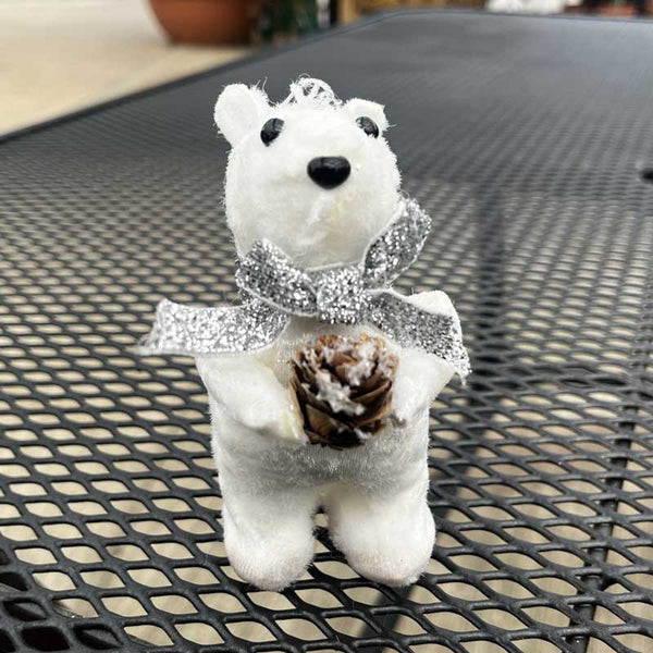 Beautiful Christmas Winter Pinecone Polar Bear