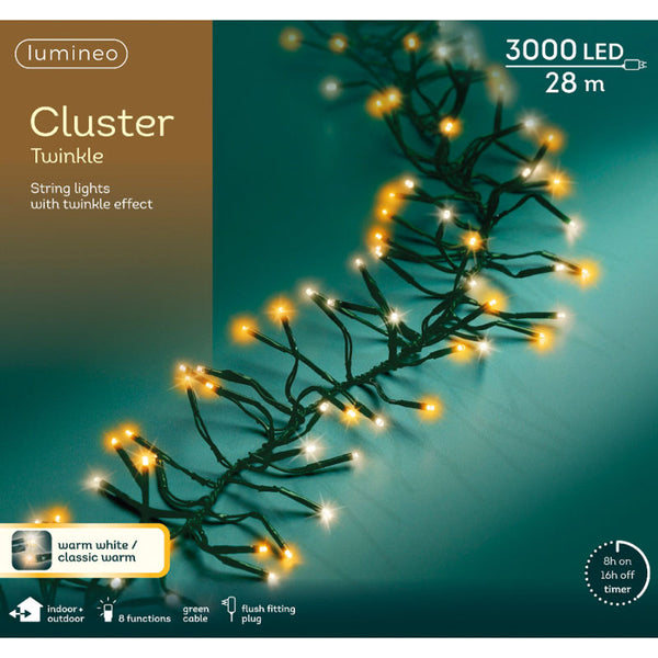 Beautiful Christmas Cluster Twinkle String Lights