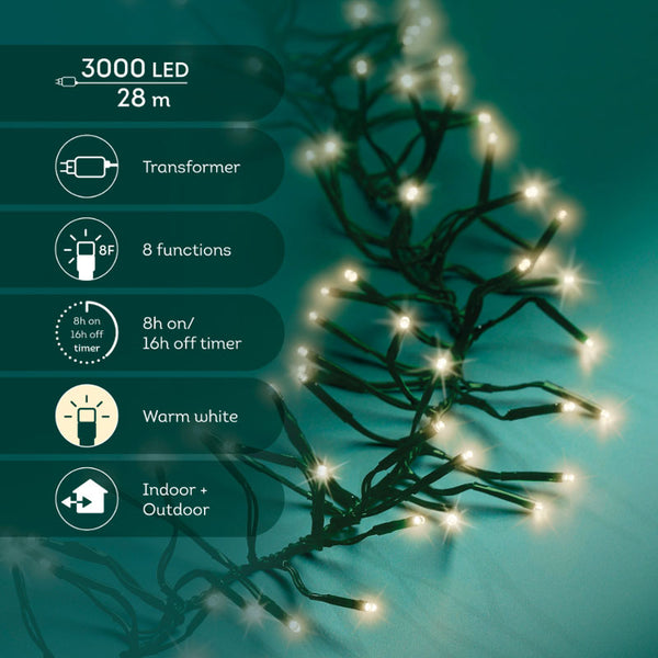 Beautiful Christmas Cluster Twinkle String Lights