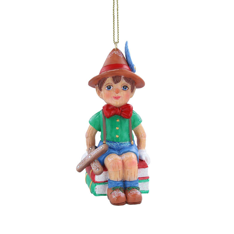 Gisela Graham Resin Pinocchio on Books image 0