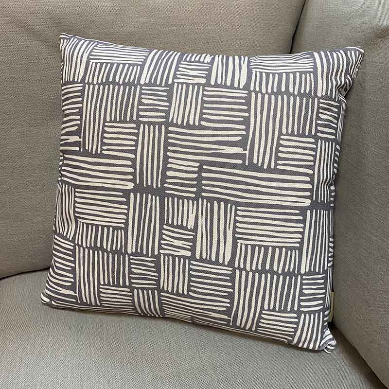 Bramblecrest Square Scatter Cushion, 45 x 45cm - Light Grey Wicker image 0