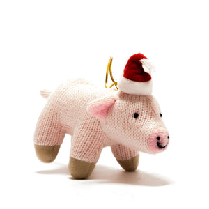 Best Years Hanging Knitted Pig