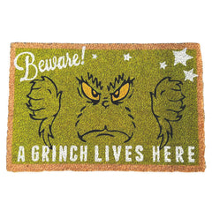 Beware A Grinch Lives Here Doormat