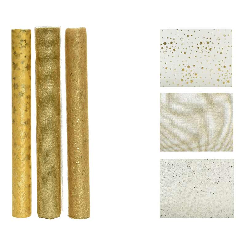 Decoris Gold Fabric Roll (Assorted Designs) image 0