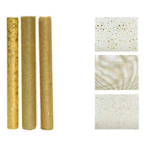 Decoris Gold Fabric Roll (Assorted Designs) image 0
