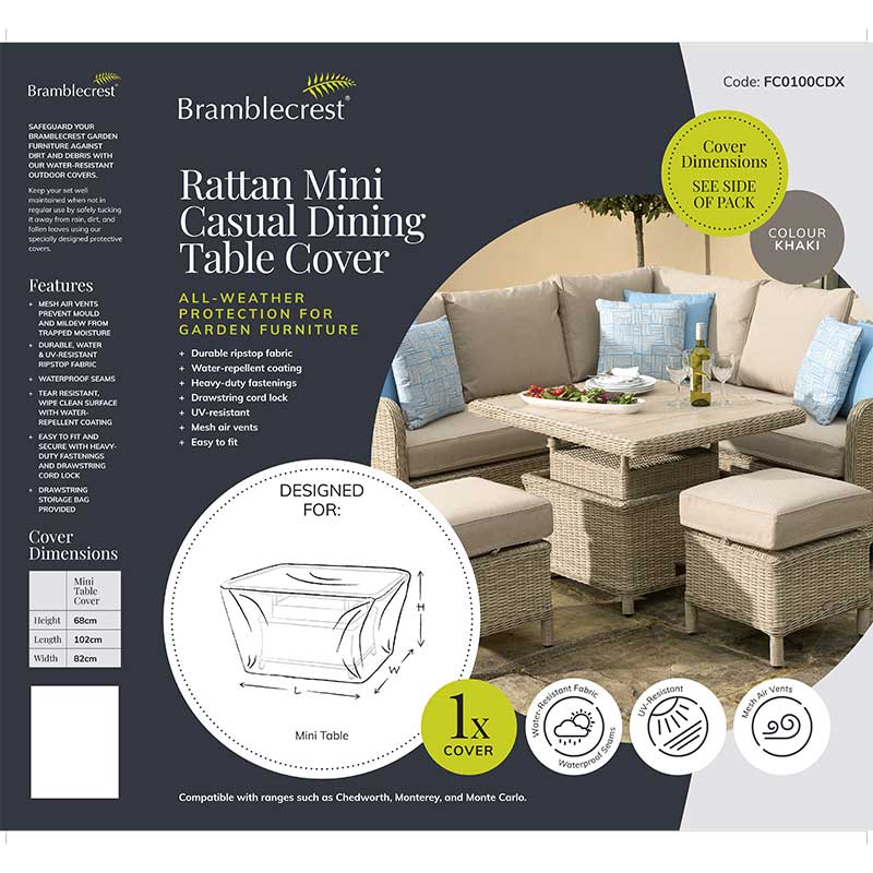 Bramblecrest Cover for Rattan Mini Casual Dining Table image 0
