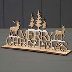 Satchville Wooden Merry Christmas Decoration image 0