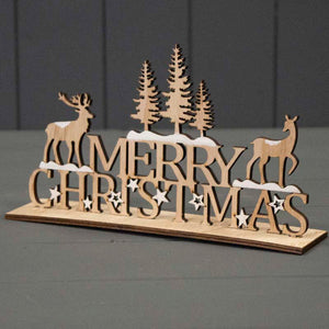Satchville Wooden Merry Christmas Decoration image 0