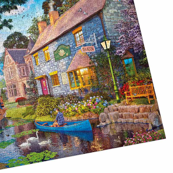 Gibsons Tea On The River 1000 Piece Jigsaw Puzzle image 3