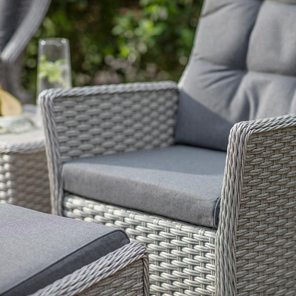 Bramblecrest Wentworth 2 Seat Recliner in Pewter Rattan