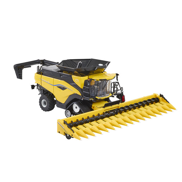 Britains New Holland CR11 Combine With Draper & Corn Heads Product Featuring Corn Heads Attachment