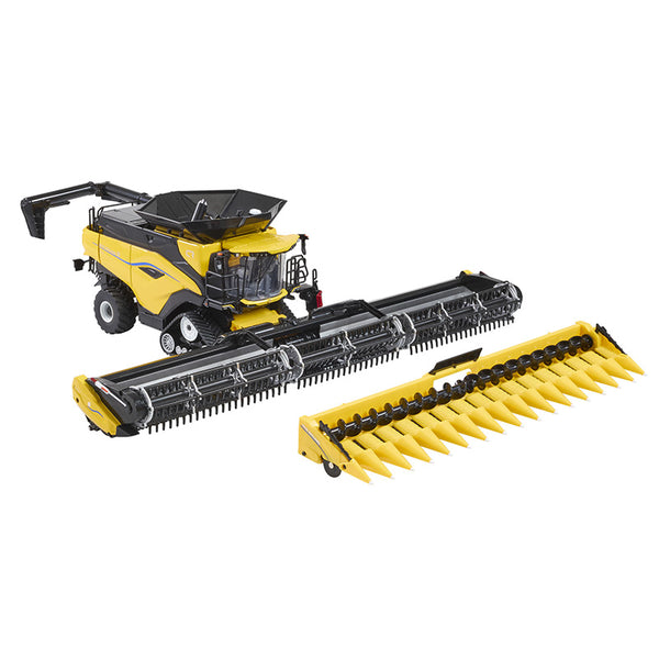Britains New Holland CR11 Combine With Draper & Corn Heads Featured Attachments