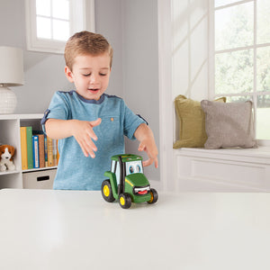 Britains Push & Roll Johnny Tractor Lifestyle with Boy Pushing Button