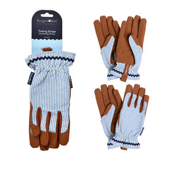 Burgon and Ball Colour Collection blue stripe Gardening Gloves