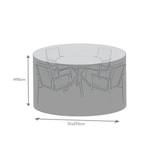 Supremo Cover for 4 Seat Round Dining Set, Dia. 250cm image 3