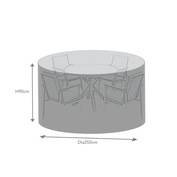 Supremo Cover for 4 Seat Round Dining Set, Dia. 250cm image 3