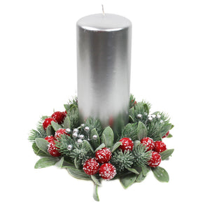 Peggy Wilkins Snowy Berries Candle Ring image 0