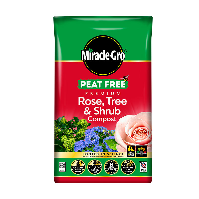 Miracle-Gro Peat Free Rose Tree & Shrub Compost - 20 Litres image 0