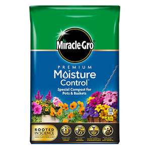 Miracle-Gro Peat Free Premium Moisture Control for Pots & Baskets Compost (40 litres) image 0