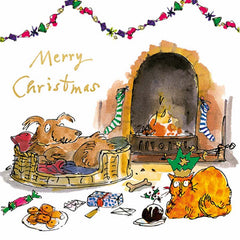 Woodmansterne Dog & Cat Christmas Card image 0