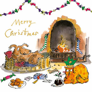 Woodmansterne Dog & Cat Christmas Card image 0