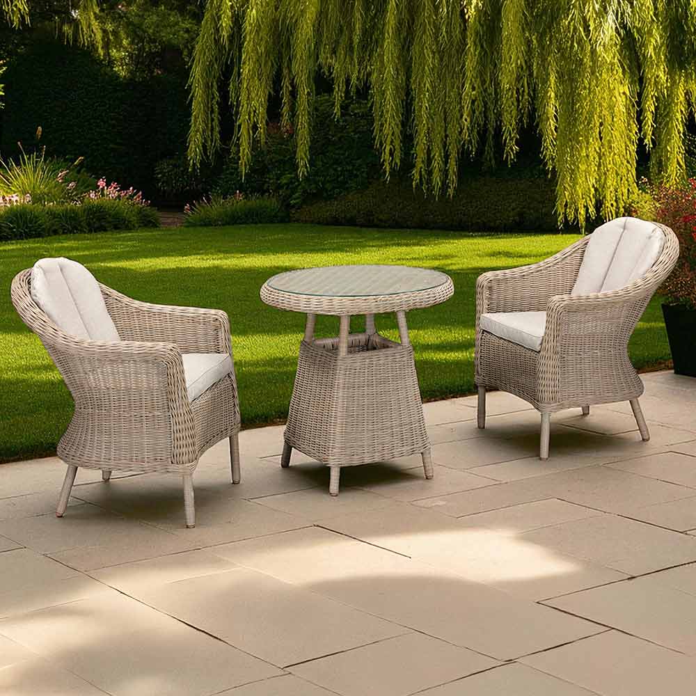 Orchard Life Bramley Round Rattan Bistro Set image 0