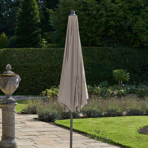 Platinum Riva 3m Round Crank & Tilt Parasol – Taupe image 3