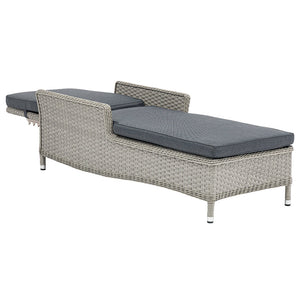 Bramblecrest Wentworth Pewter Rattan Sun Lounger image 4