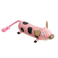 House of Paws Pig Jumbo Cord Dog Toy image 0