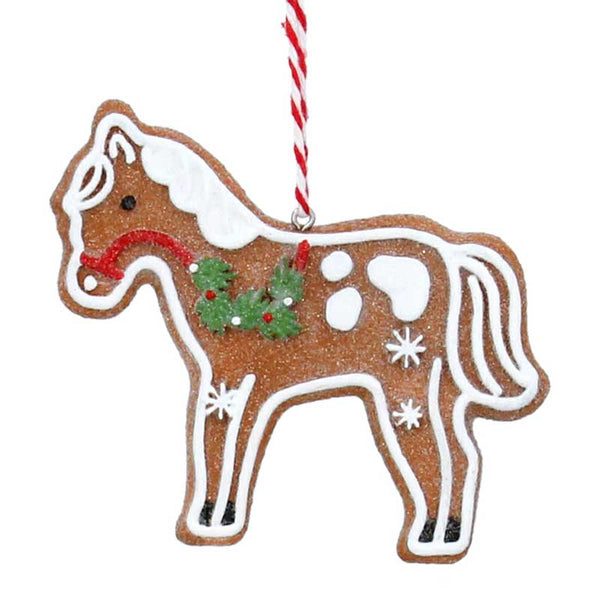 Gisela Graham Resin Gingerbread Horse image 0