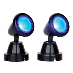 Lemax Round Blue Spot Light (Set of 2) image 0