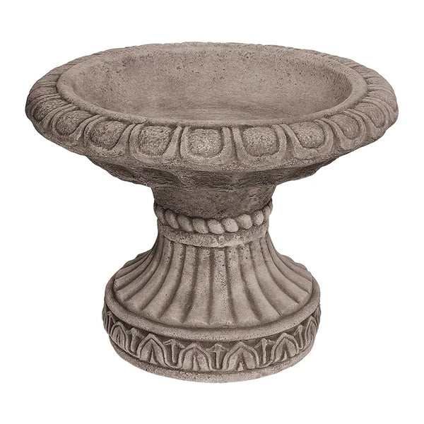 Willowstone Small Victorian Bird Bath - Antique Grey image 0