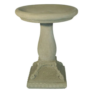 Willowstone Venetian Bird Bath - Rustic Green image 0