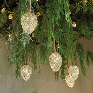 Lumineo Micro LED Hanging Pinecone image 0
