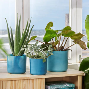 elho® Ocean Collection Round 18cm Atlantic Blue Pot image 1
