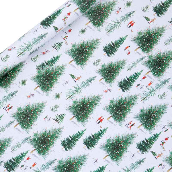 Glick Snowy Hillside Gift Wrap (4m) image 0