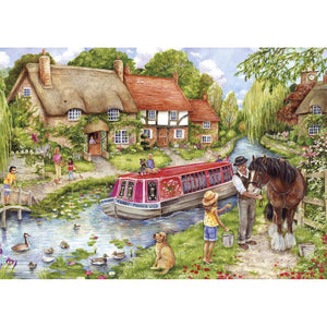 Gibsons Drifting Downstream 100 XXL Piece Jigsaw Puzzle image 0